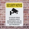 Signmission 24 Hour Video Surveillance With Symbol OSHA Security Notice Sign, Plastic, 7in W x 10in L, 2PK OS-2PACK-SN-P-710-V-11692 - alternate 3